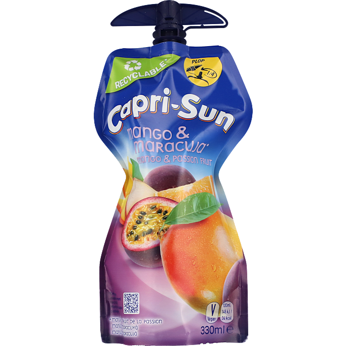 Frugtdrik m. mango og passionsfrugt