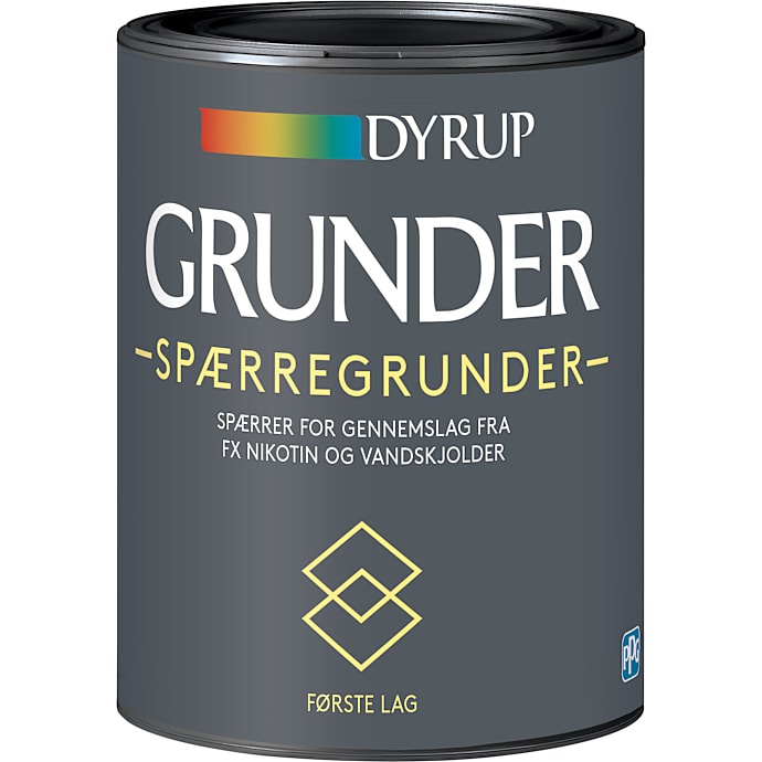 DYRUP spærregrunder 0,75 liter - hvid