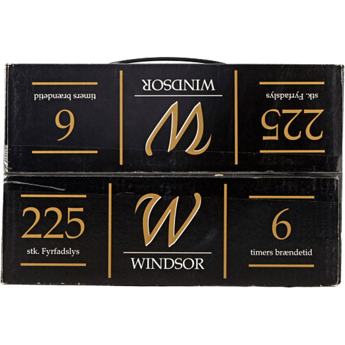 Windsor fyrfadslys 225-pak - Hvid