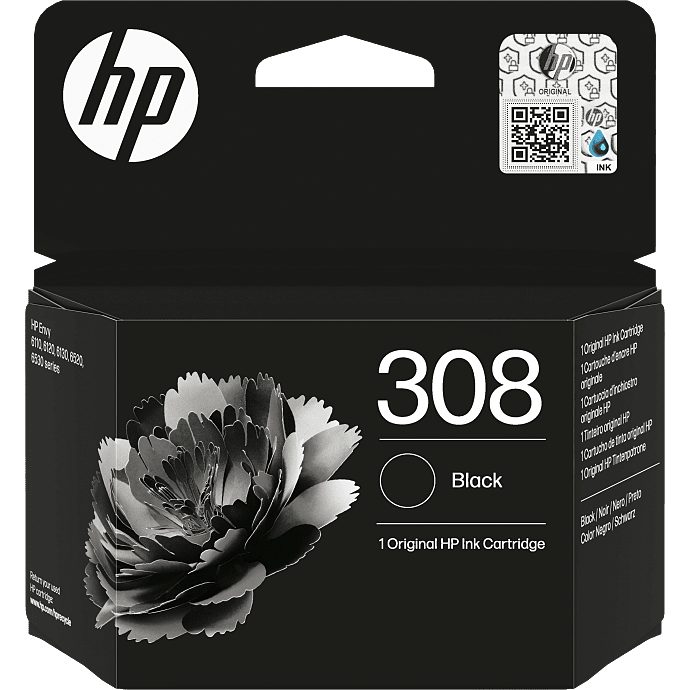 HP blæk nr. 308 sort
