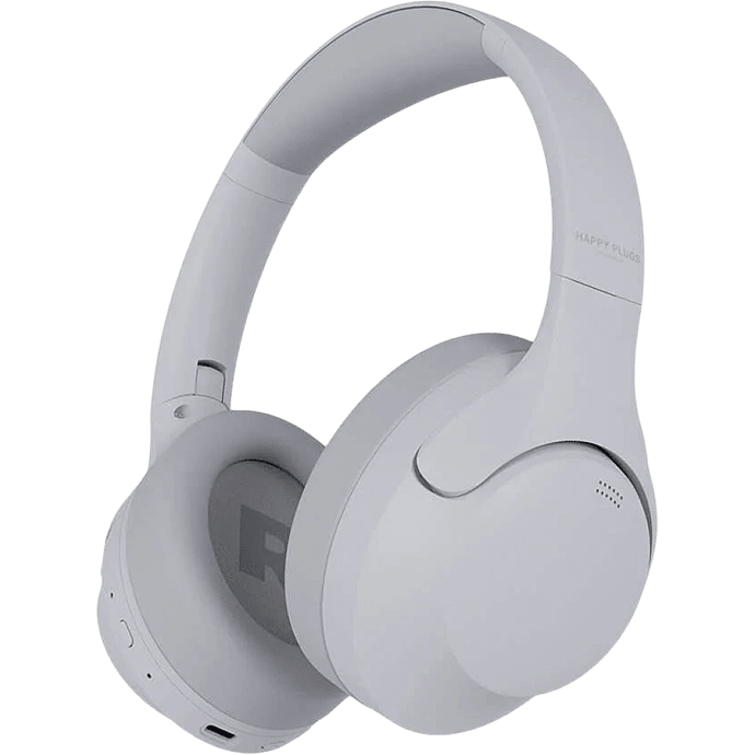 HappyPlugs trådløse over-ear høretelefoner - hvid