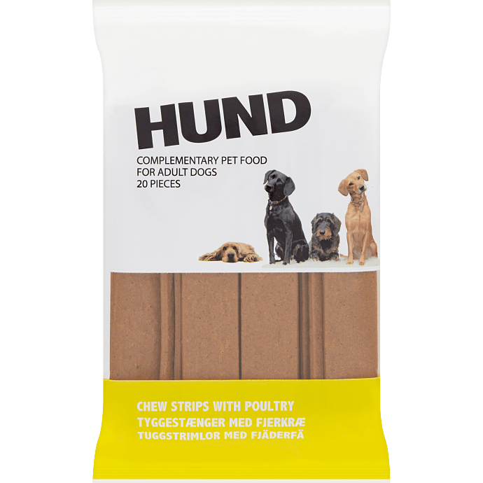 Hundetyggestrips m. kylling