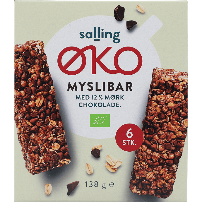 Müslibar m. chokolade øko