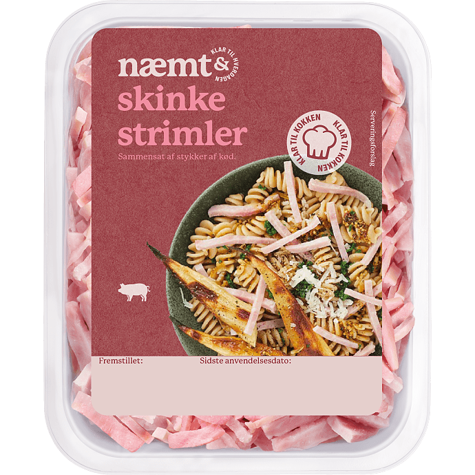 Skinke i strimler