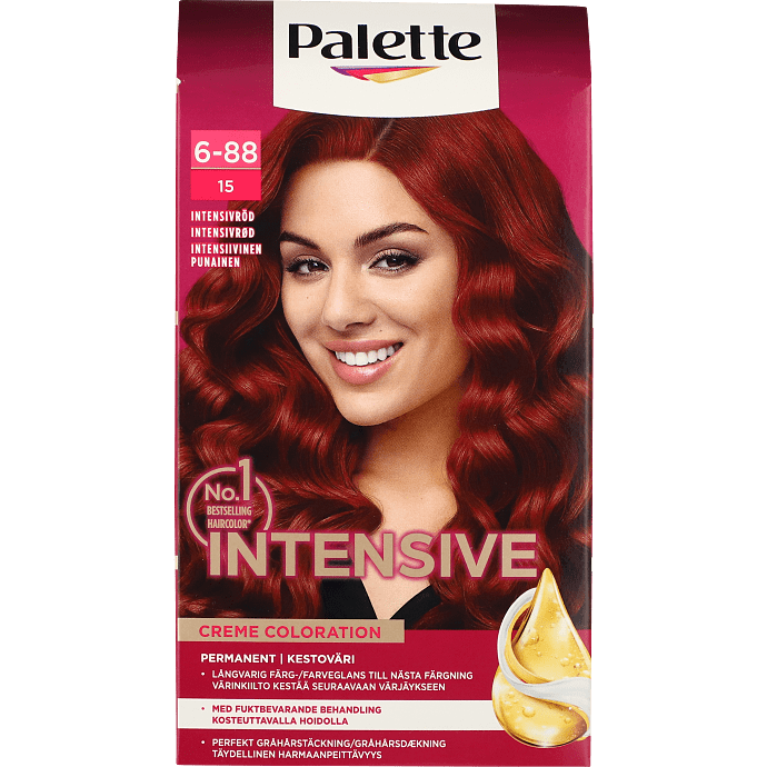 Permanent hårfarve 6-88 Ruby Red m. naturlige olier