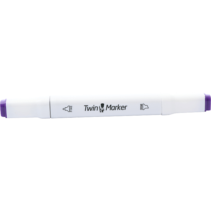 Danpen twin marker mørk violet farve 81