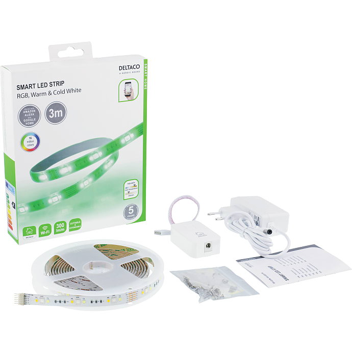 Deltaco Smart LED-strip 3 m