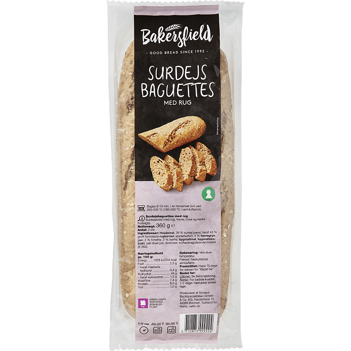 Surdejsbaguette m. rug