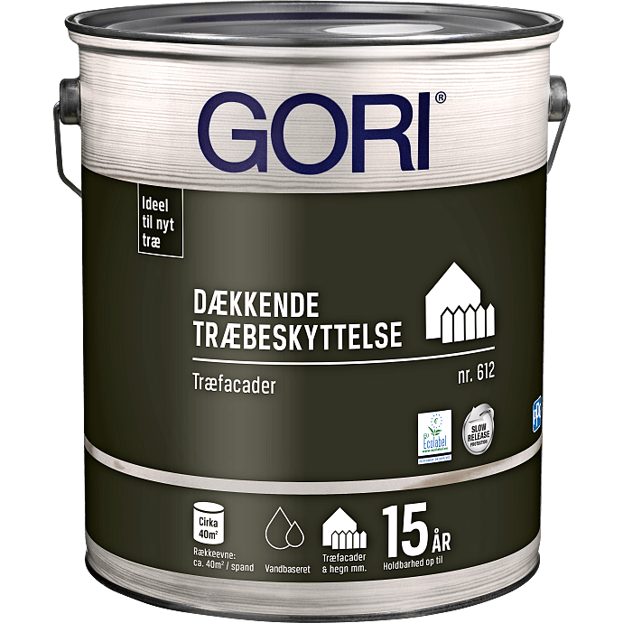 Gori 612 dækkende træbeskyttelse 5 liter - RAL 7016