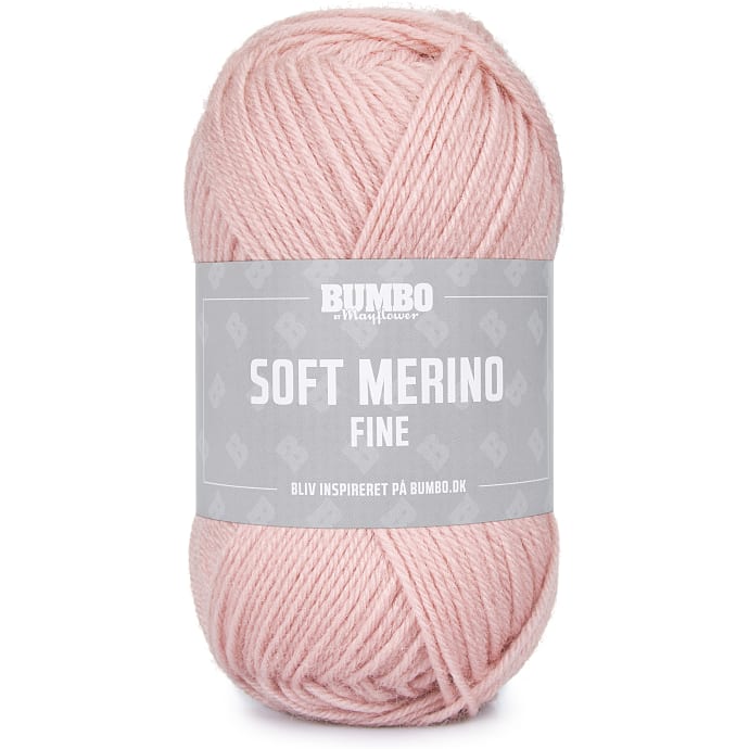 BUMBO Soft Merino Fine Uldgarn - Lyserød 1122