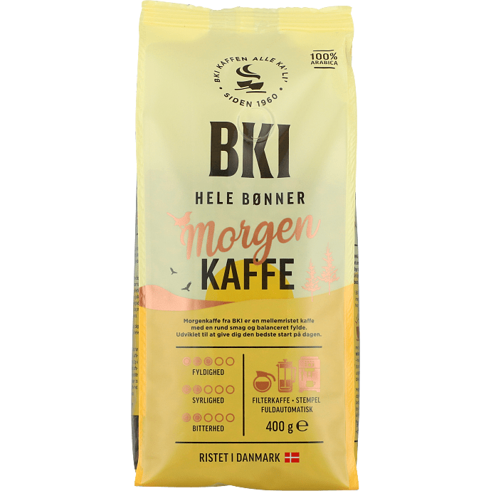 Morgenkaffe hele bønner