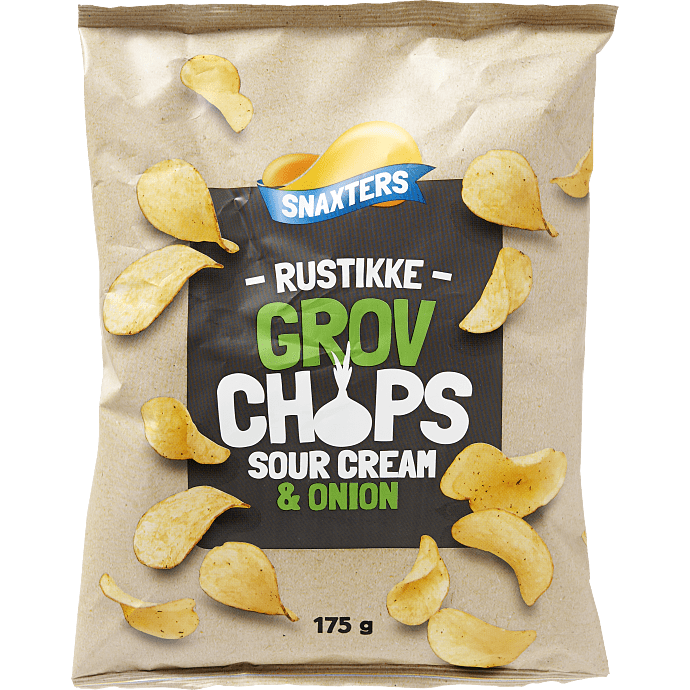 Grove chips m. ost- og løgsmag