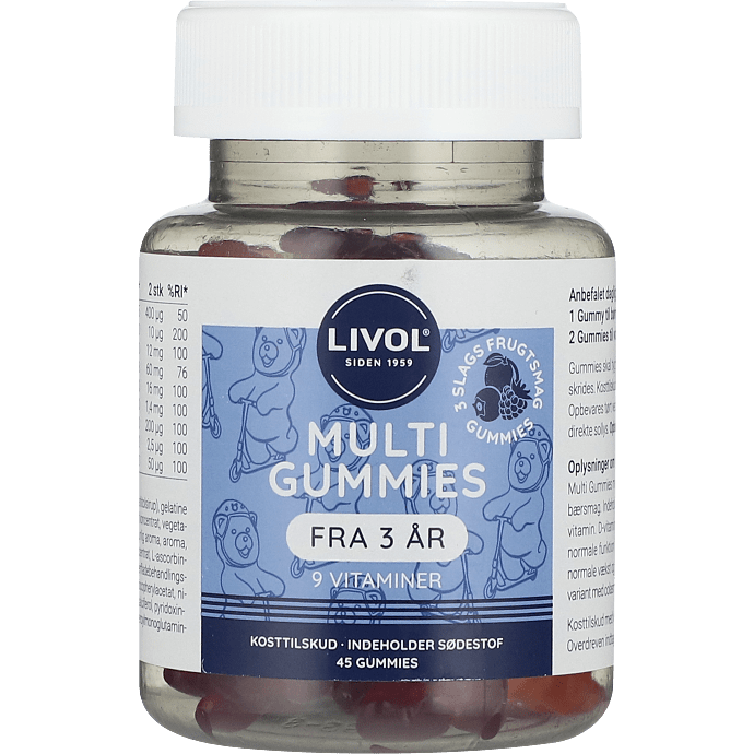Vitamin vingummibjørne m. frugtsmag
