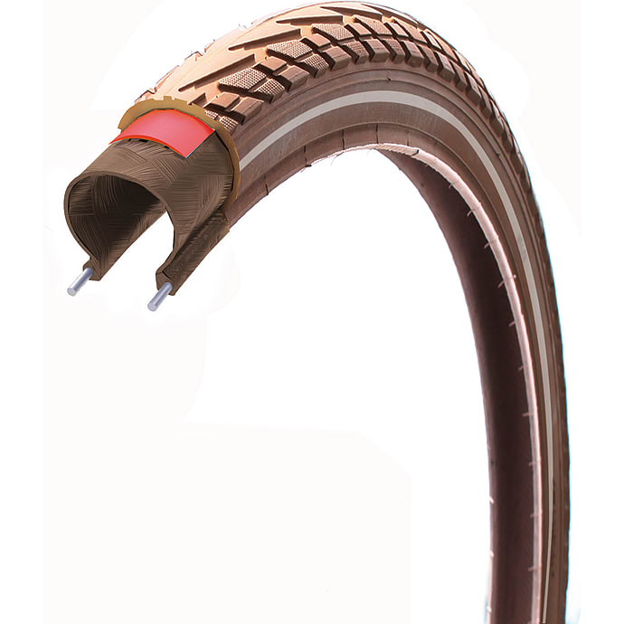 SCO Punkterfri dæk brun 700x35C (37-622)