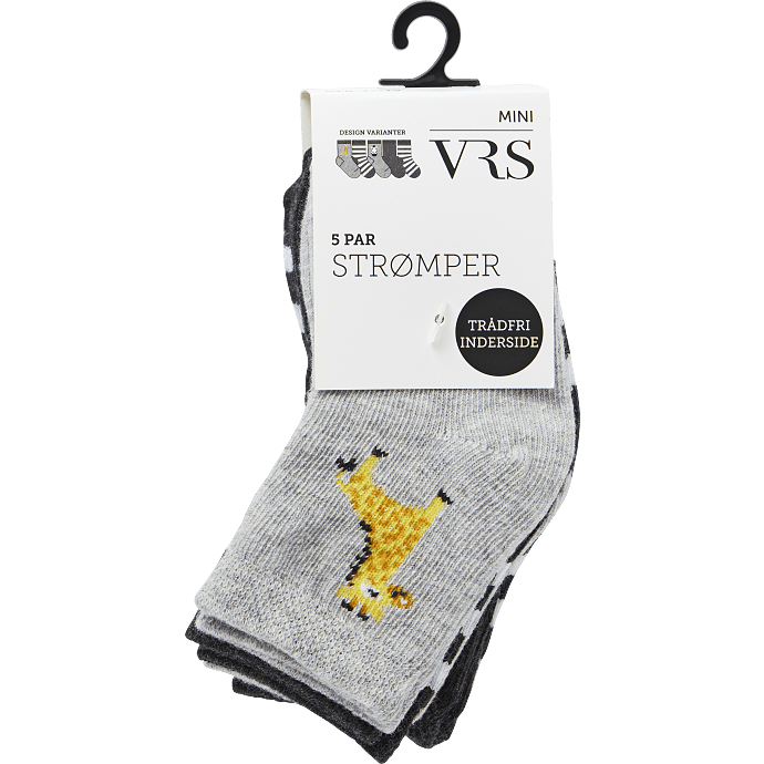 VRS baby 5-pak strømper str. 17/19 - multifarvet
