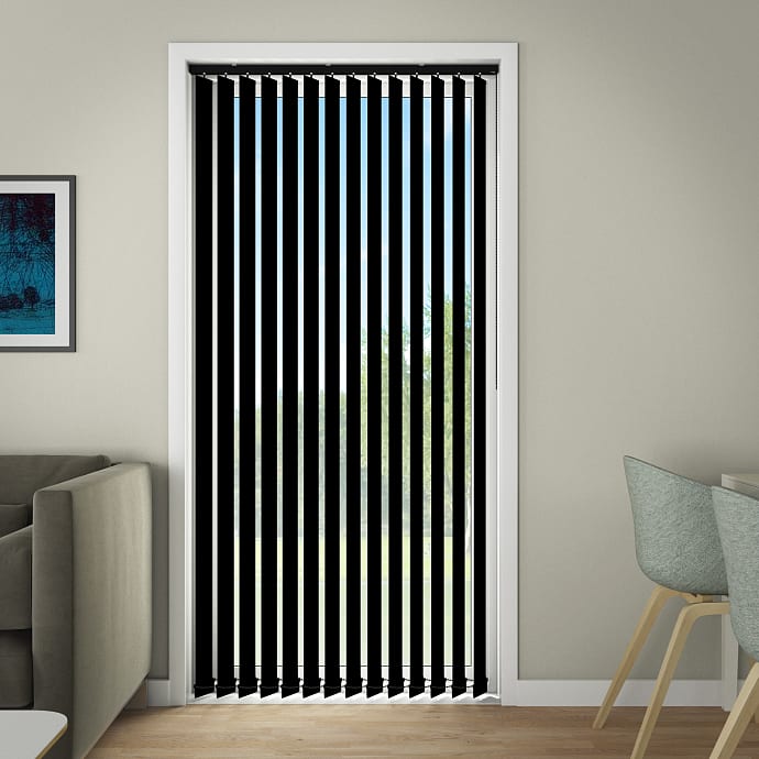 DEBEL Line lamelgardin 100 x 250 cm - sort