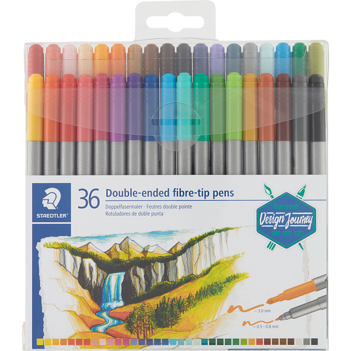 Staedtler duo tusser. 36 pak ass.