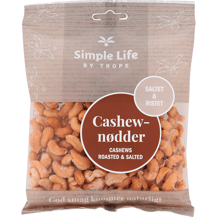 Ristede cashewnødder m. salt