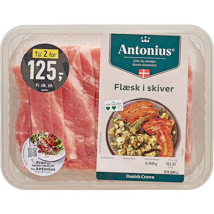 Flæsk i skiver