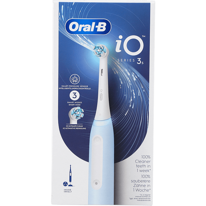 Oral-B iO3 S elektrisk tandbørste - Ice blue