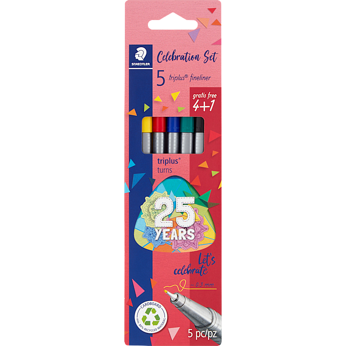 Staedtler Triplus fineliner 5 stk.