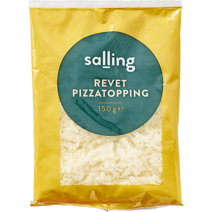 Revet pizzatopping 23% fedt