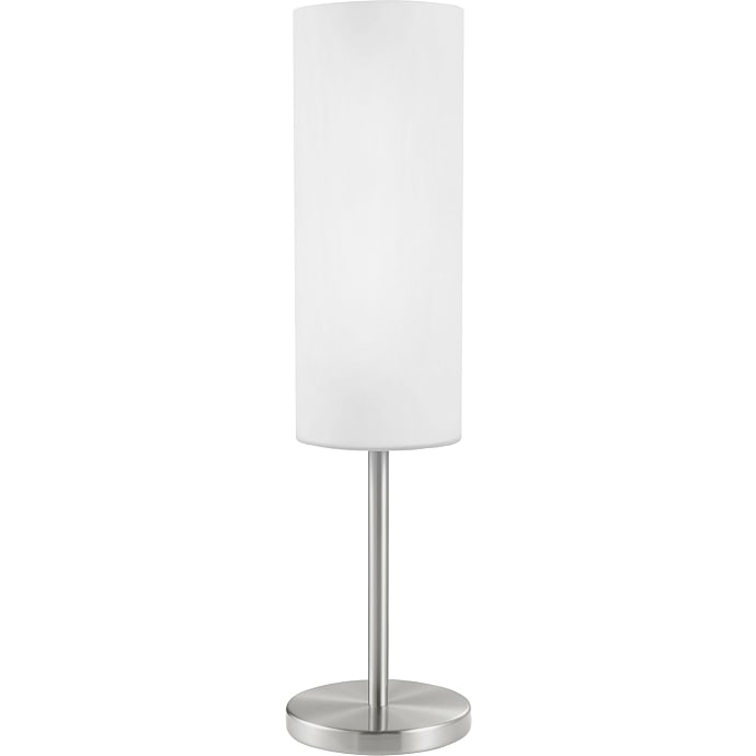 Troy 3 bordlampe - børstet stål