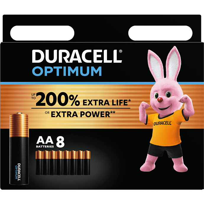 Duracell Optimum AA batterier 8-pak