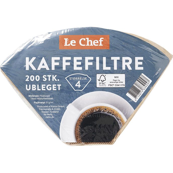 Brune kaffefiltre