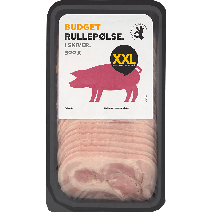 Rullepølse i skiver