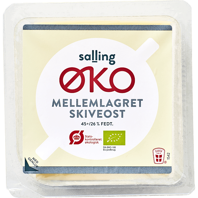 Ost i skiver mellemlagret 45+ øko