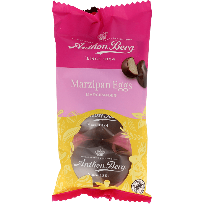 Chokoladeæg m. marcipanfyld