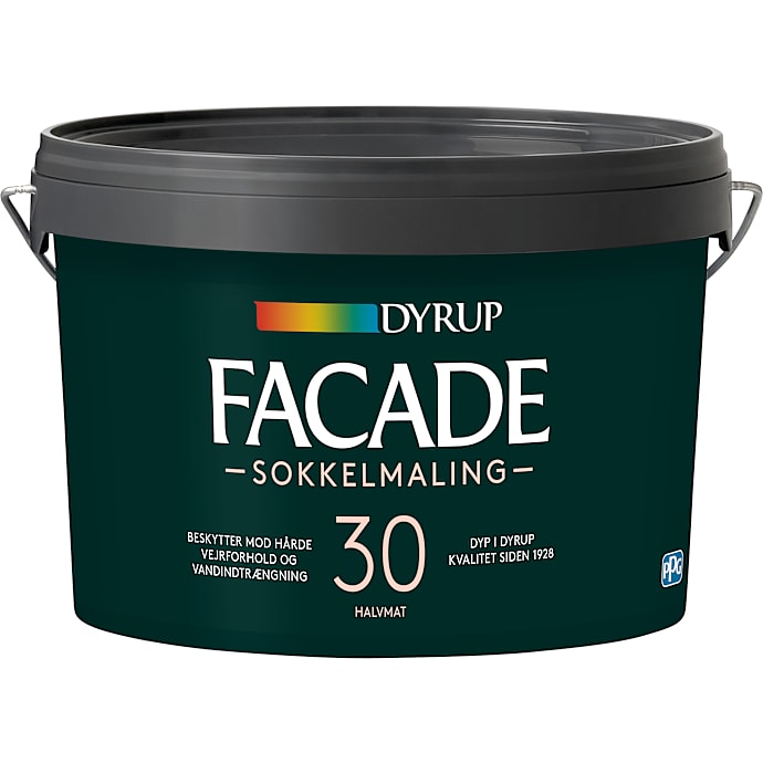 Dyrup facade sokkelmaling 2,25 liter - sort
