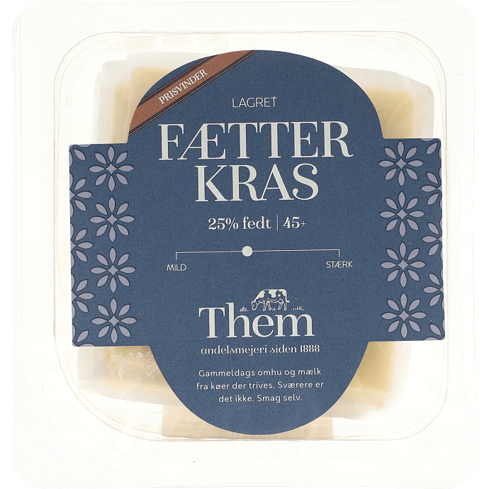 Ost i skiver lagret 45+