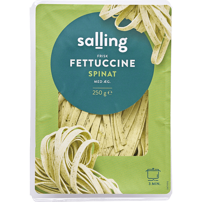 Fettuccine m. spinat