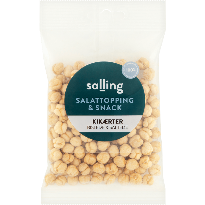Ristede og saltede kikærter
