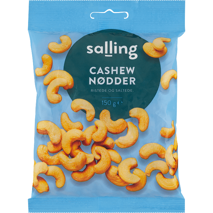 Ristede og saltede cashewnødder