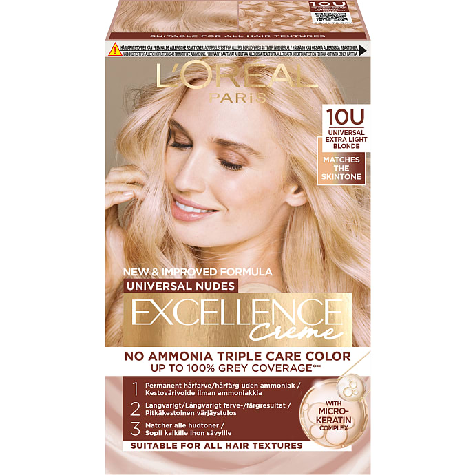 Permanent hårfarve 10U Lightest Blonde