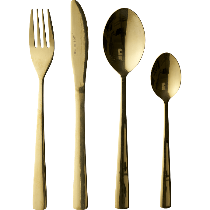 Marie Sohl 16 dele bestiksæt - Shiny guld