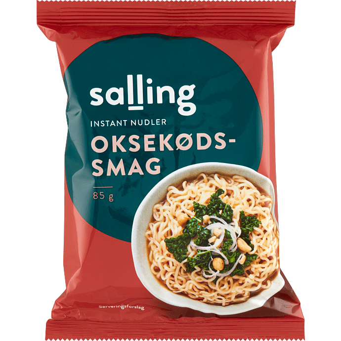 Instant nudler m. oksekødsmag