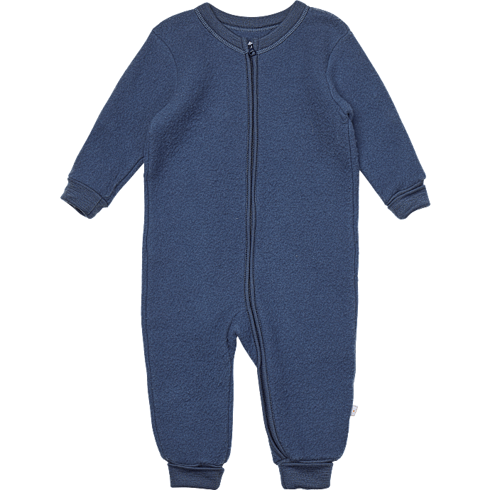 808 baby uld heldragt str. 80 - blå