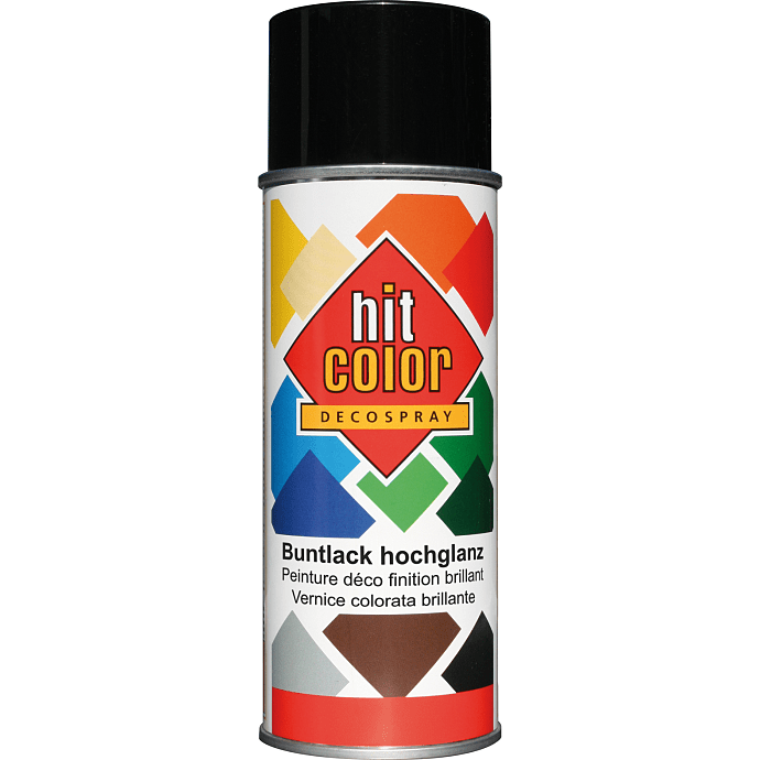Hit Color spraymaling blank 0,4 liter - sort