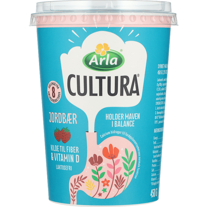 Yoghurt m. jordbær 2,2% fedt