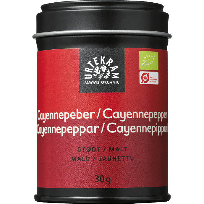 Stødt cayennepeber øko