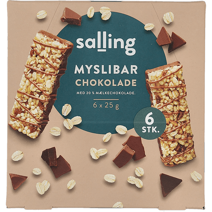 Müslibar m. mælkechokolade