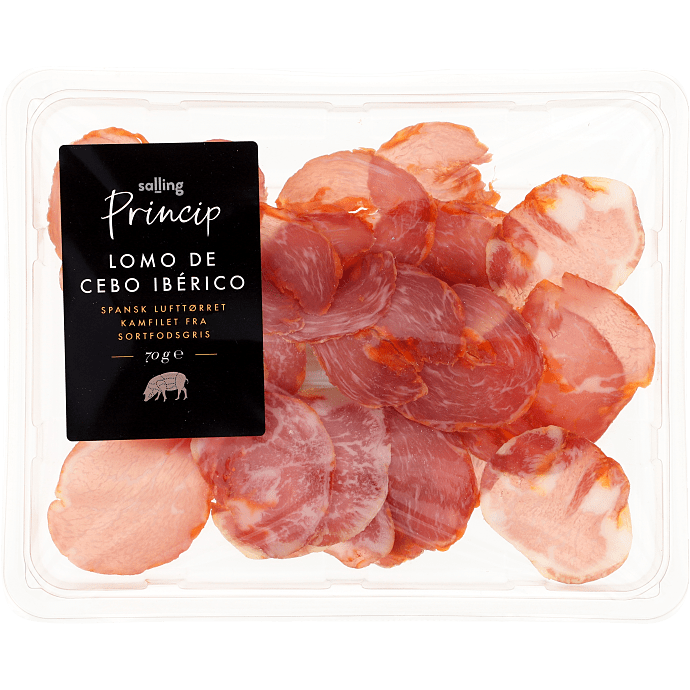 Lufttørret Ibérico svinekam m. paprika i skiver