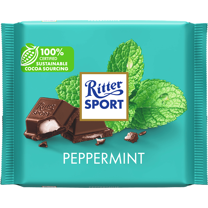 Mørk chokolade m. pebermynte