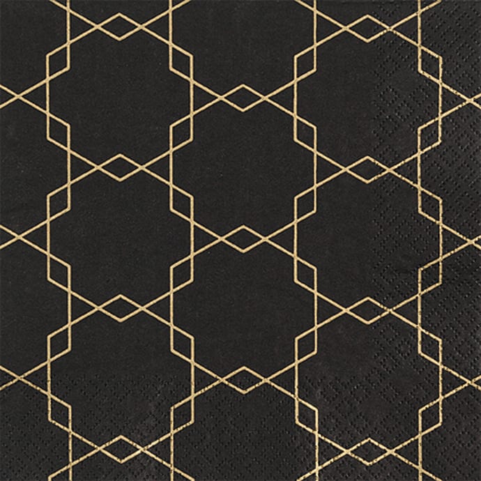 Windsor mønstrede servietter 33x33 cm 20-pak
