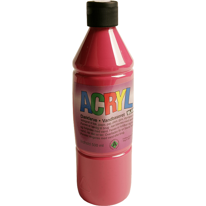 Fantasy color acryl blank 500ml rød
