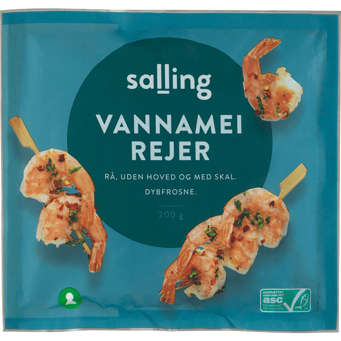 Vannamei rejer rå